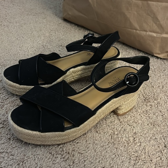 J Crew Platform espadrille heeled sandals BW889 - Picture 1 of 5